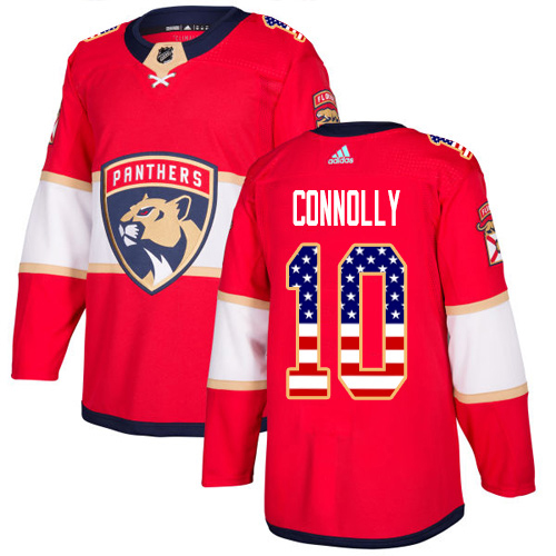 Adidas Panthers #10 Brett Connolly Red Home Authentic USA Flag Stitched Youth NHL Jersey